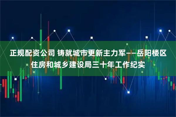 正规配资公司 铸就城市更新主力军——岳阳楼区住房和城乡建设局三十年工作纪实
